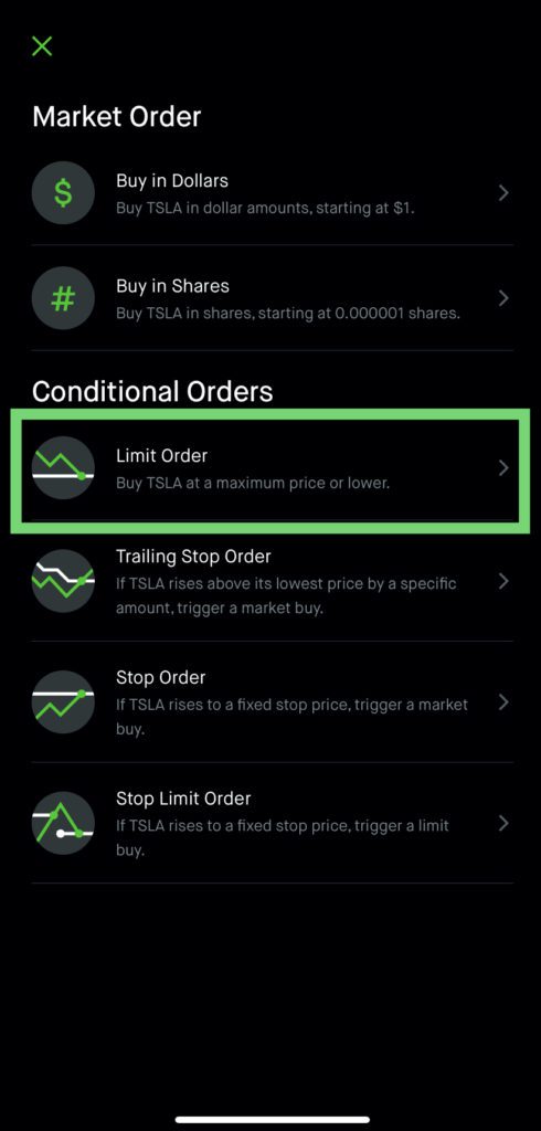 How to Place Limit Buy Order on Robinhood 1