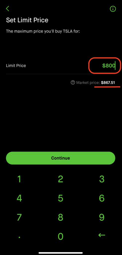 How to Place Limit Buy Order on Robinhood 2