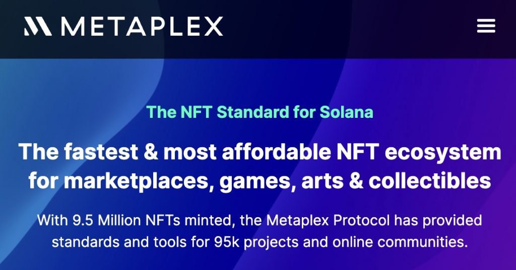 metaplex solana nft marketplace