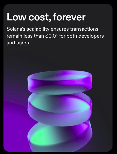 Solana is cost-effective