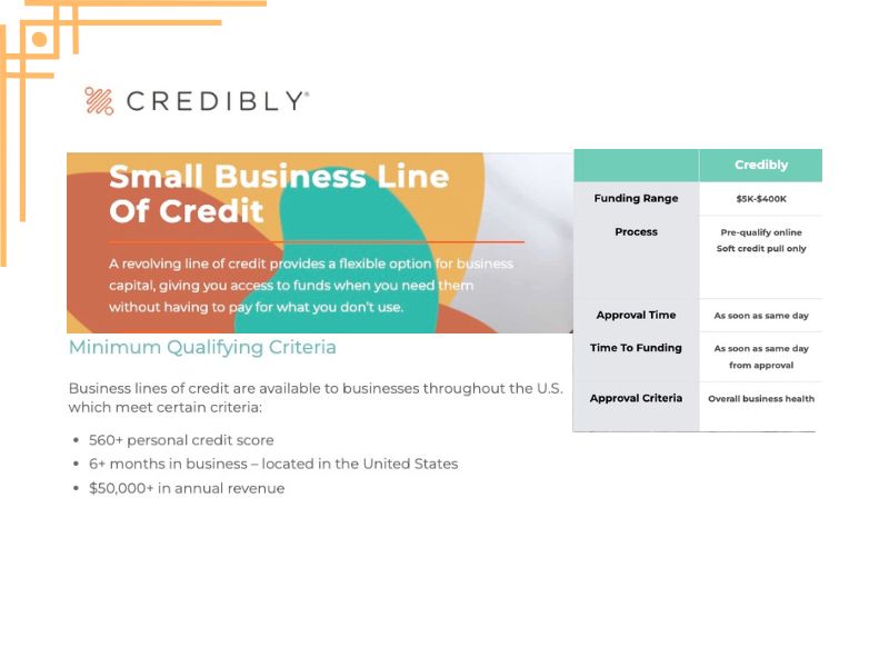 est Business Cash Flow Loans Or Working Capital Loans, Credibly