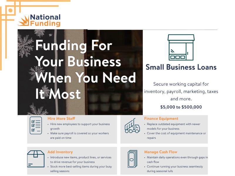 Best Business Cash Flow Loans Or Working Capital Loans, 
national funding