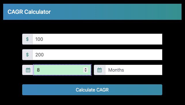 CAGR Calculator: Calculate The Compound Annual Growth Rate Online