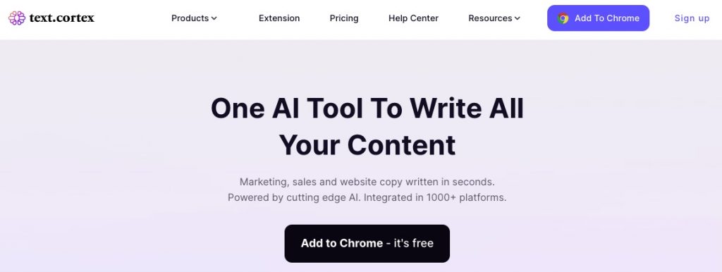 Best AI Writing Tools and Pricing Plans: 
textcortex
