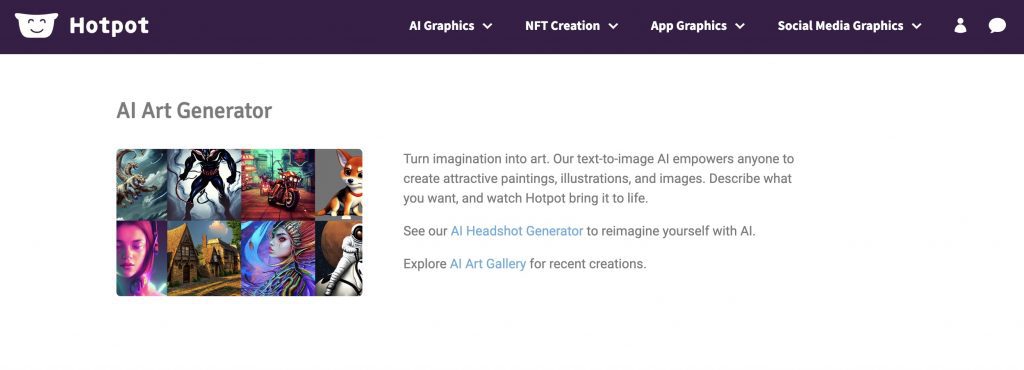 Best AI Art Generators - hotpot ai